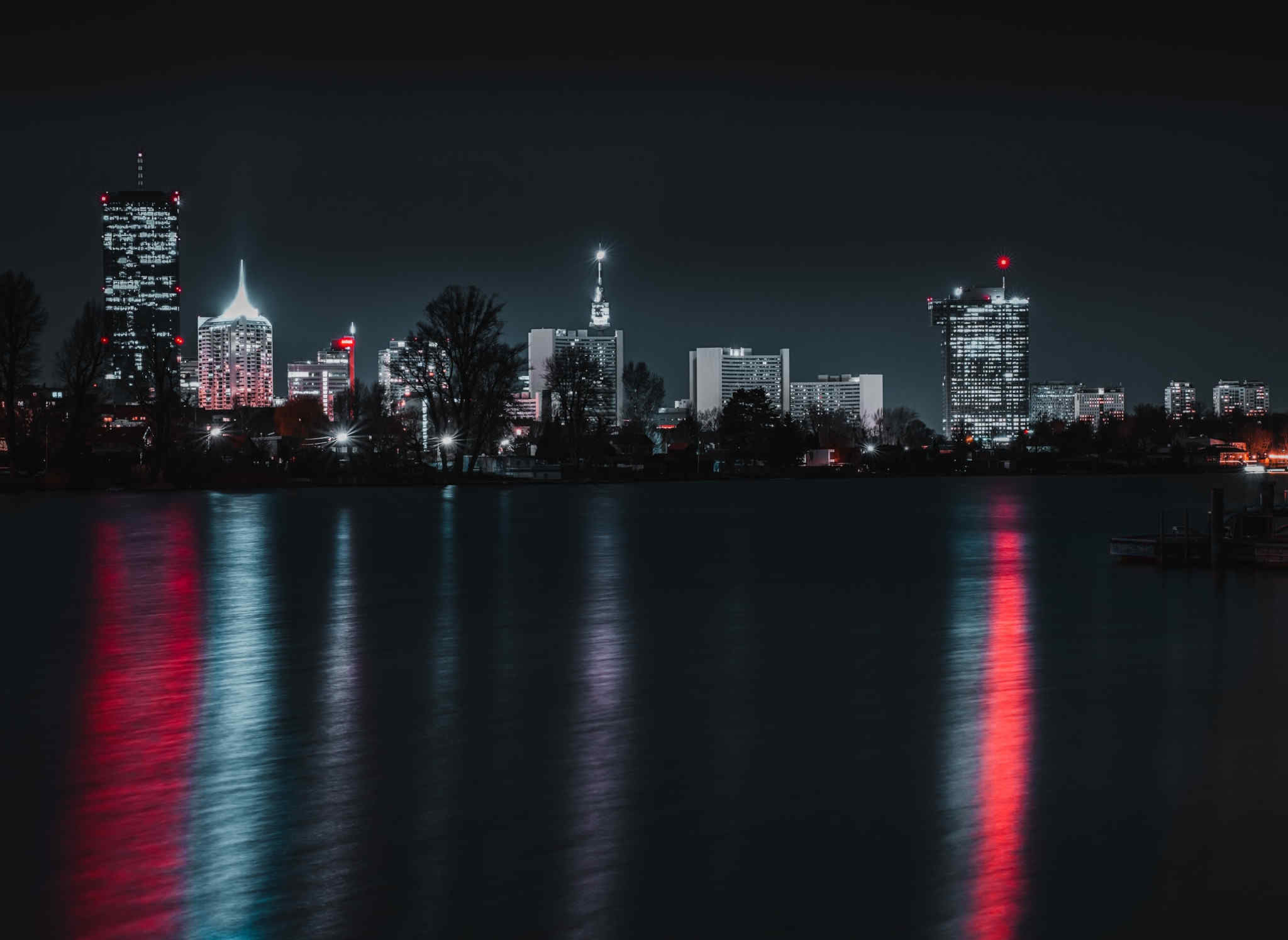 Vienna, Austria at night