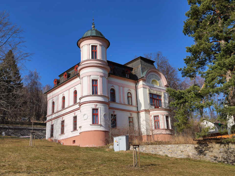 vintage villa on a hill